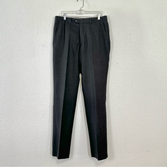 Santorelli Wool Luxury Serge Dress Pants - Picture 4 of 9